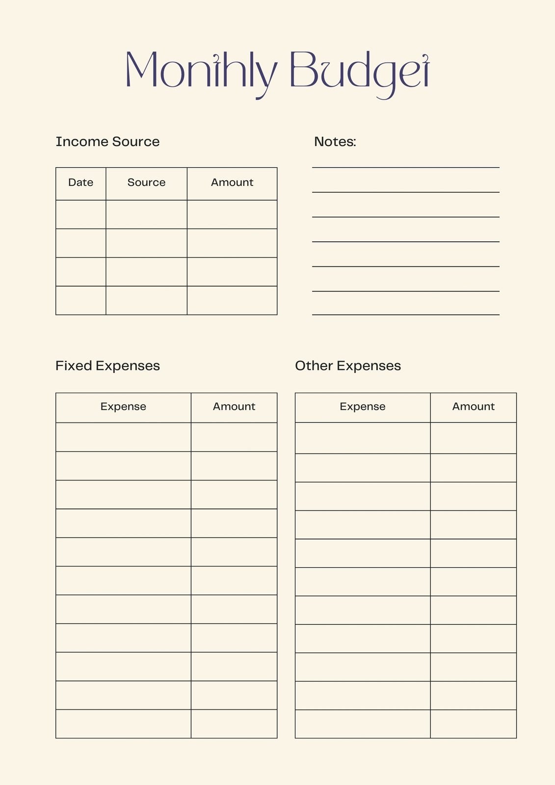printable weekly paycheck budget template
