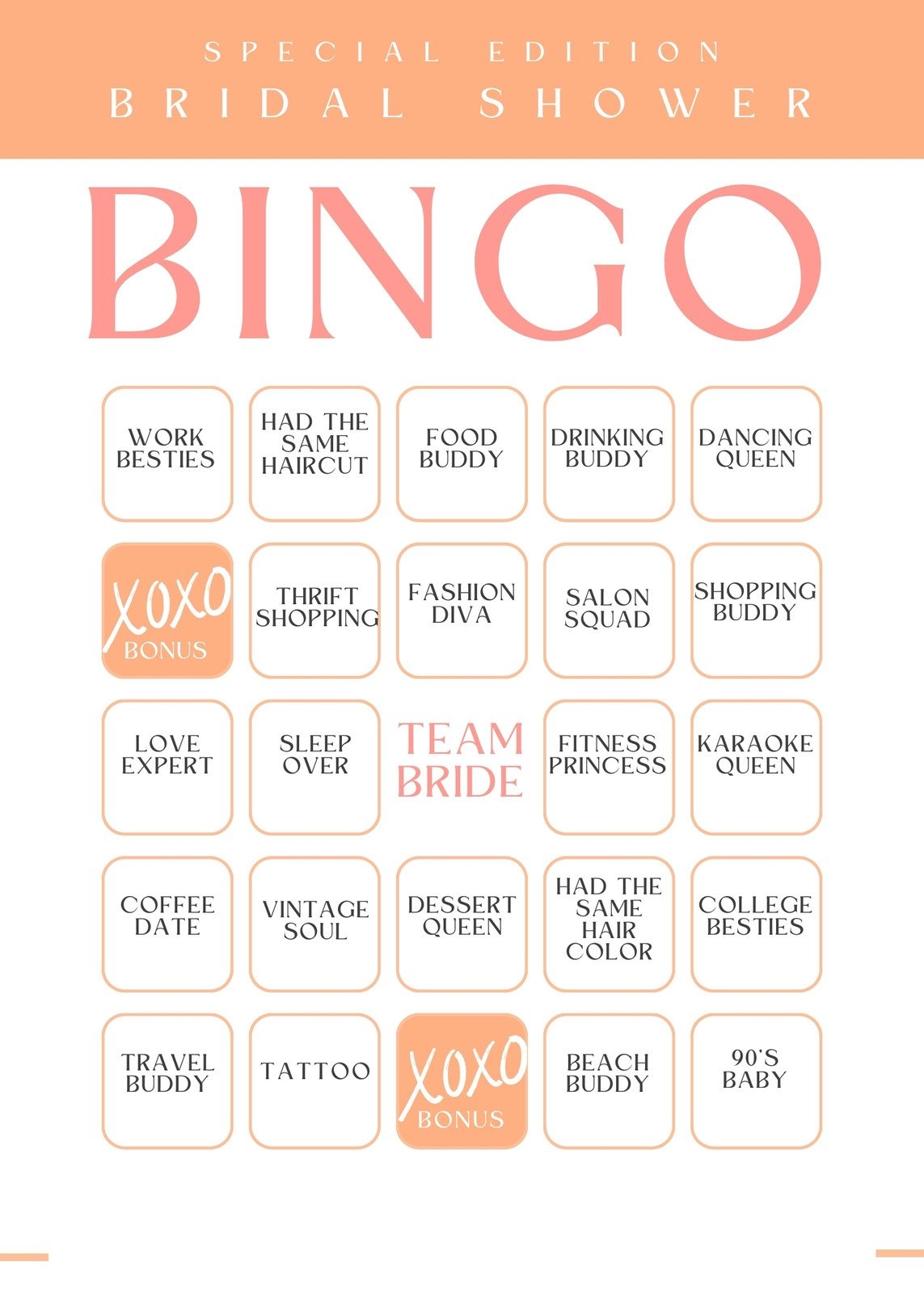 blank bingo card template printable