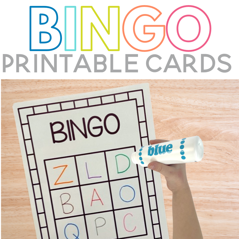 printable bingo card template