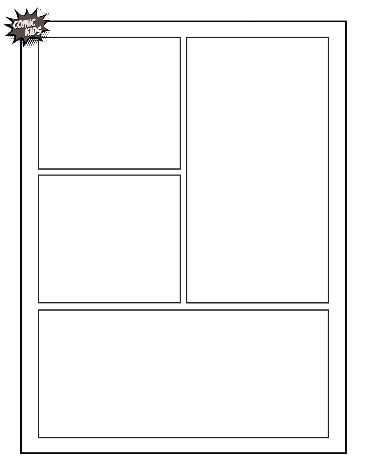 Free Blank Comic Pages And Comic Bubble Ideas To Create Your Own 