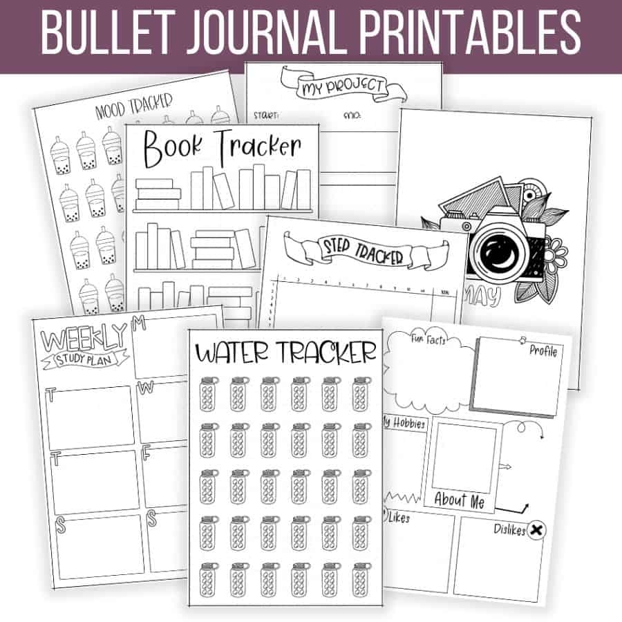 Bullet Journal Ideas Printable