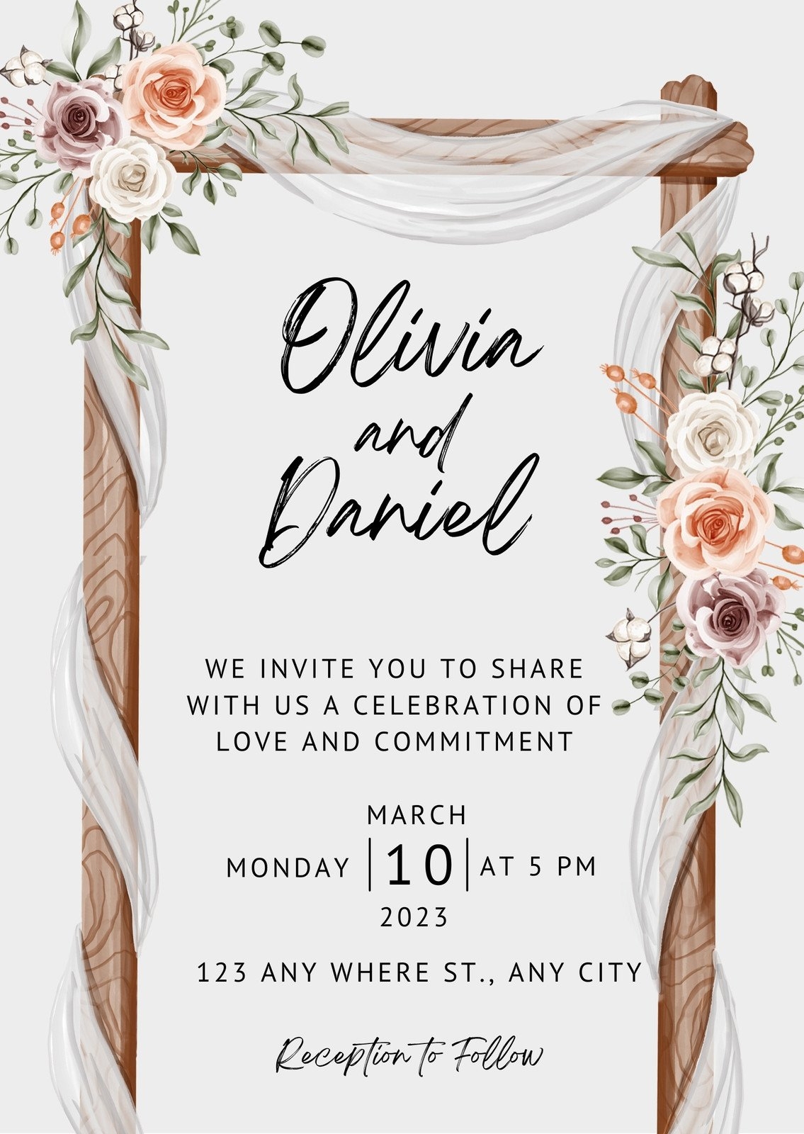 Printable Wedding Invitation Templates