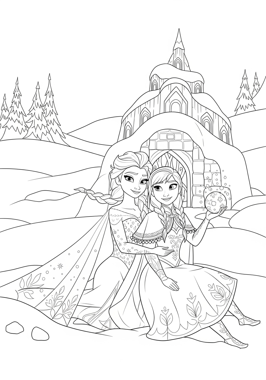 Frozen Colouring Pages Free Printable