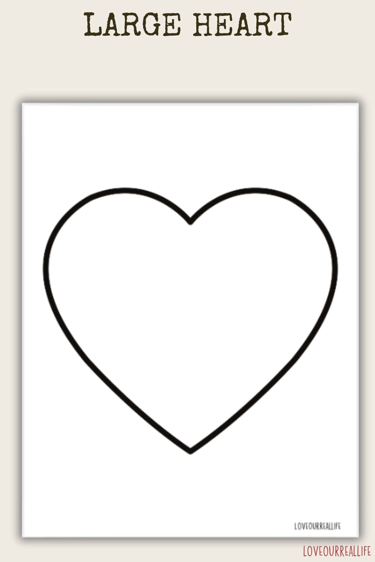 Printable Hearts Template