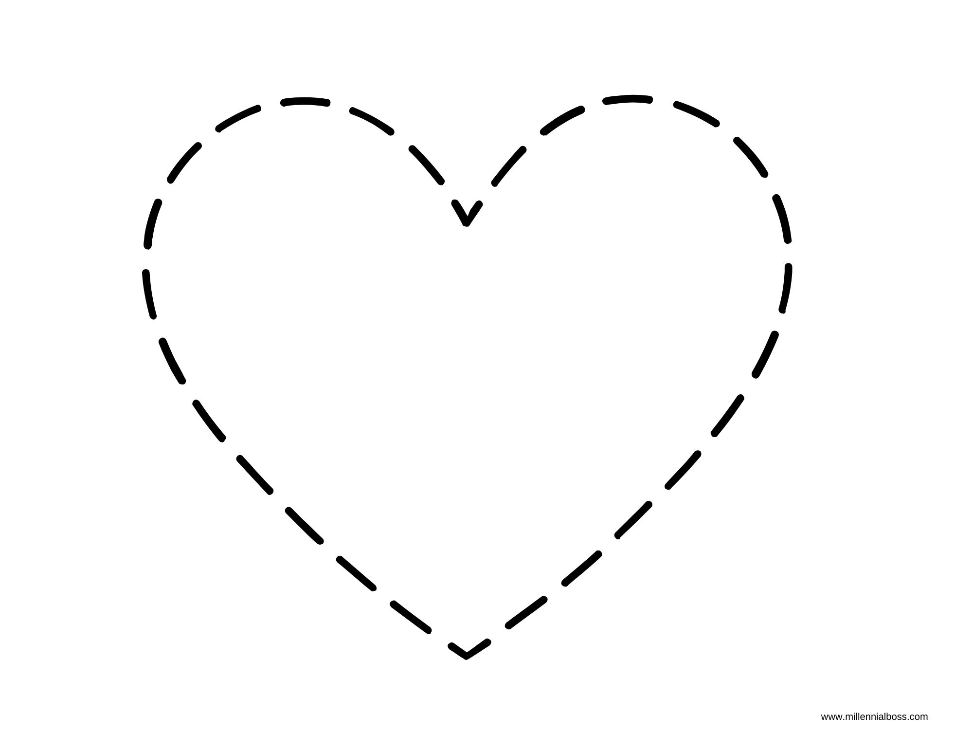 heart stencils free printable
