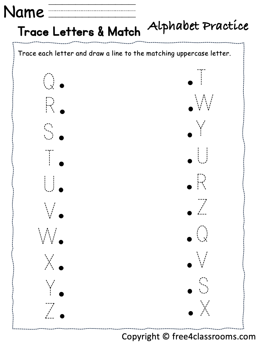 printable tracing alphabet