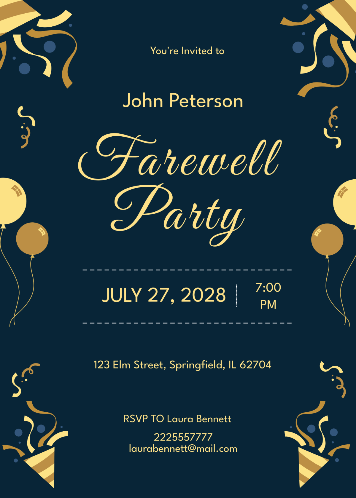 party invites printable
