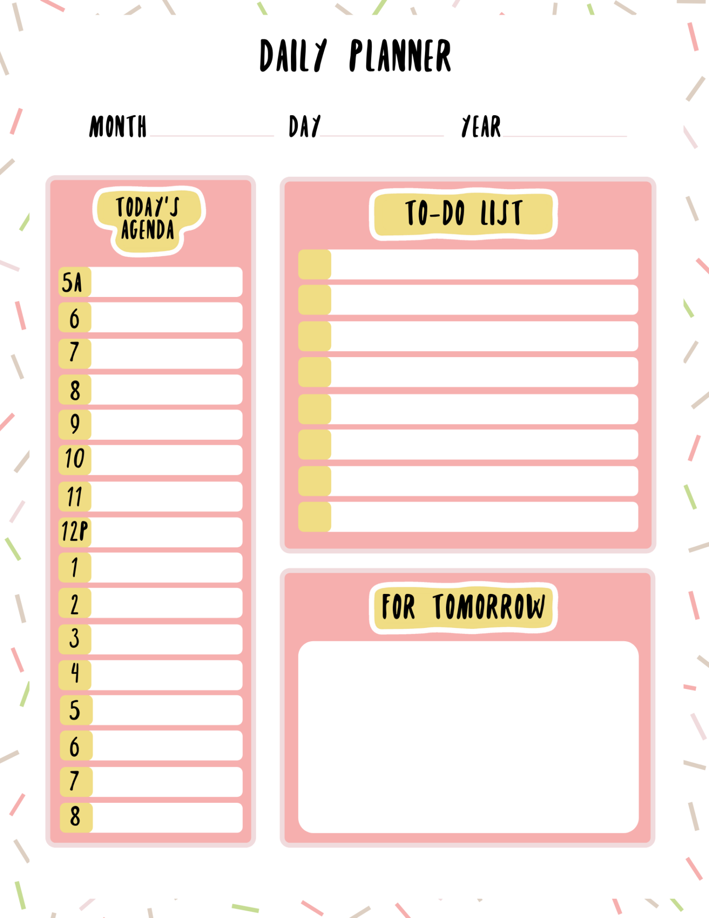 Free Planner Printables Weekly Monthly U0026 Daily  Free Planner Printables Weekly Monthly U0026 Daily