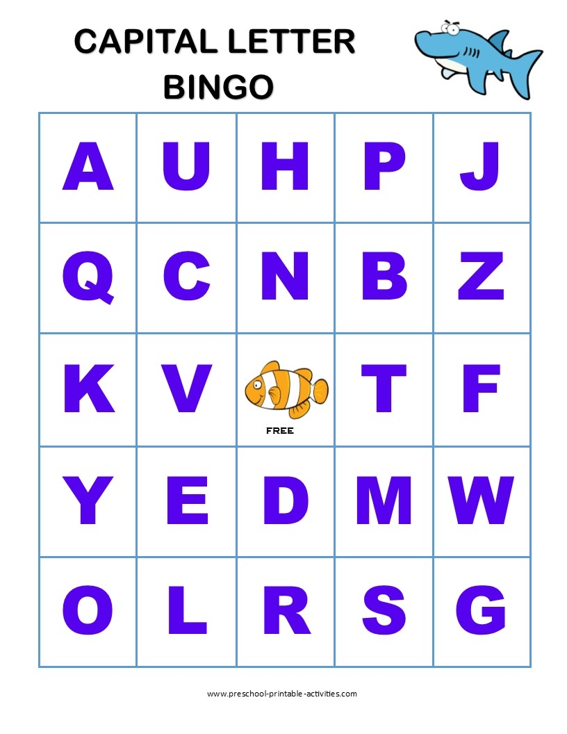 printable alphabet for preschoolers