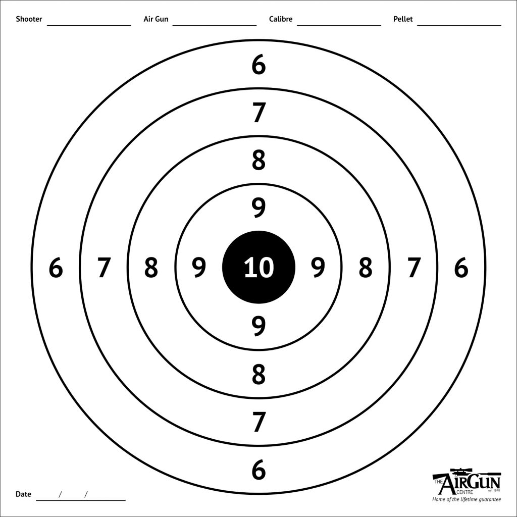 Free Printable Air Rifle Targets A4 17cm U0026 14cm The Airgun Centre
