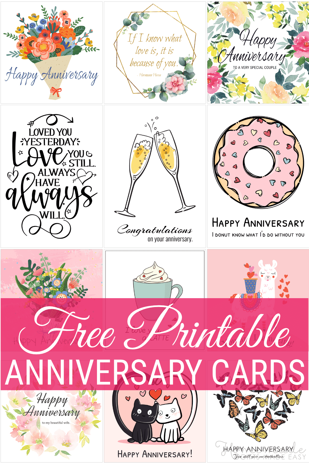 Happy Anniversary Printable