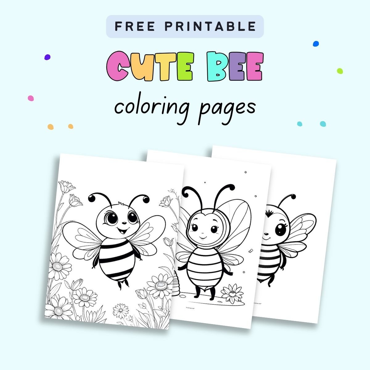 free printable bee images