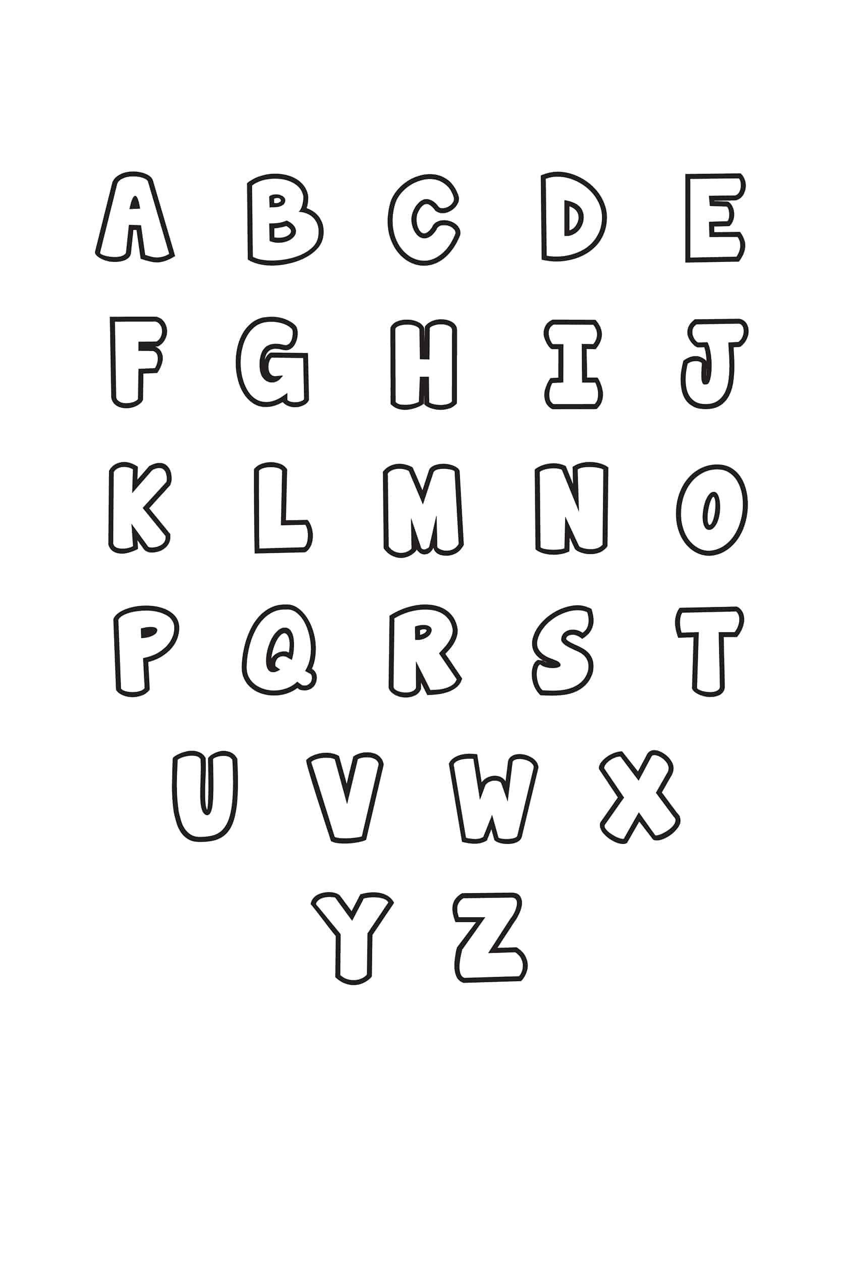Printable Stencil Letters Free