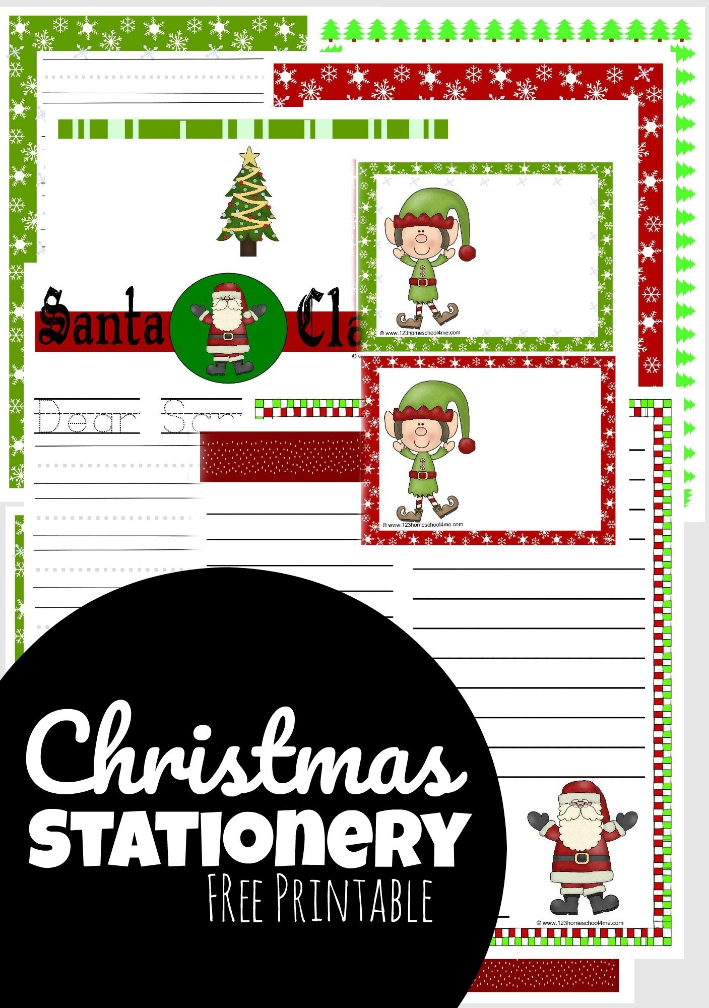 Free Printable Santa Stationery