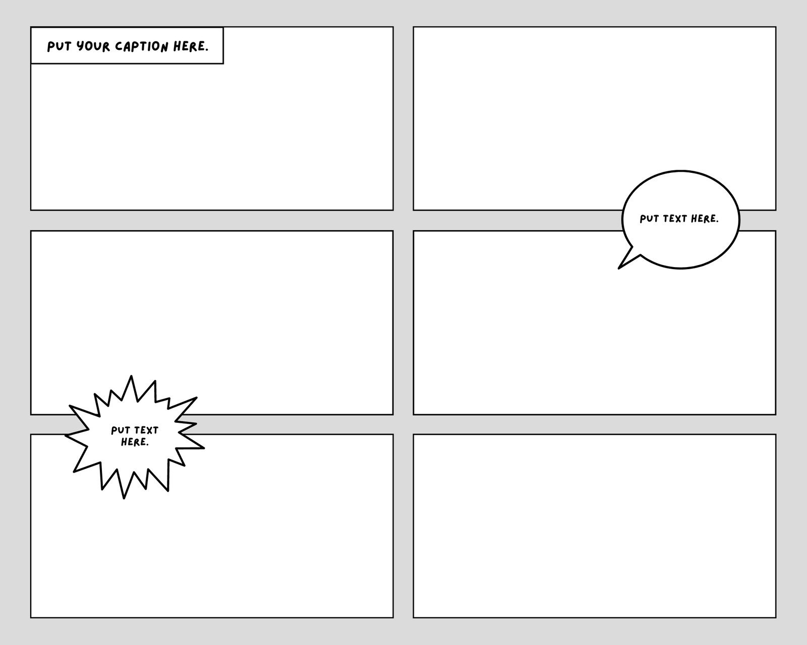 Comic Paper Printable