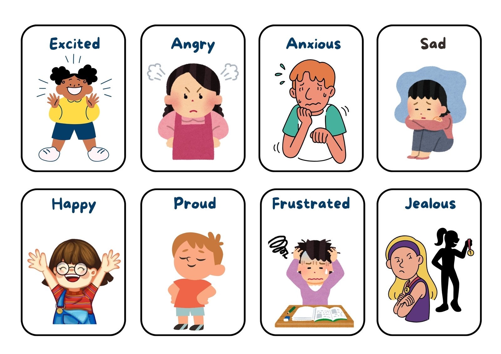 Emotion Flashcards Printable