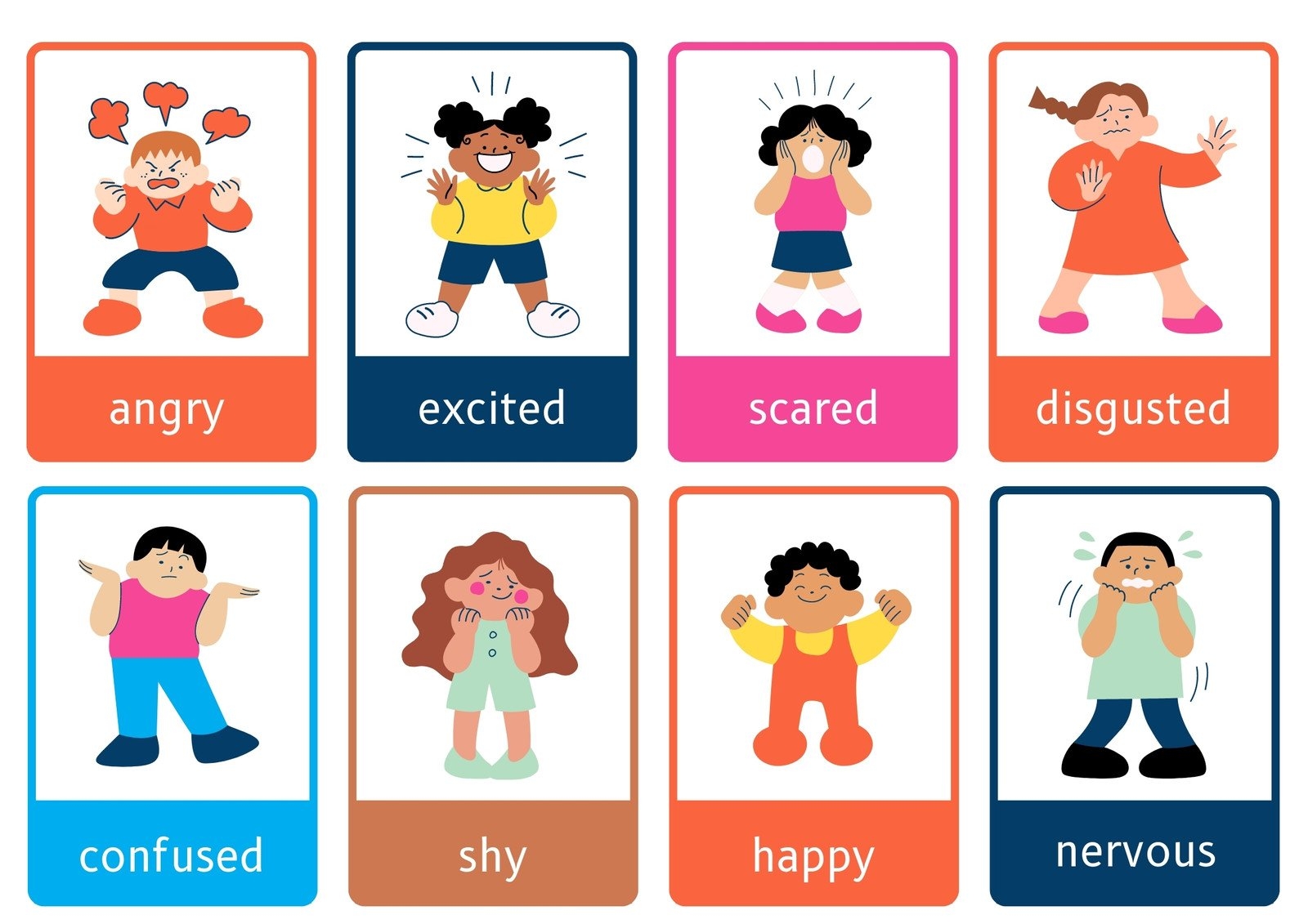 printable list of emotions