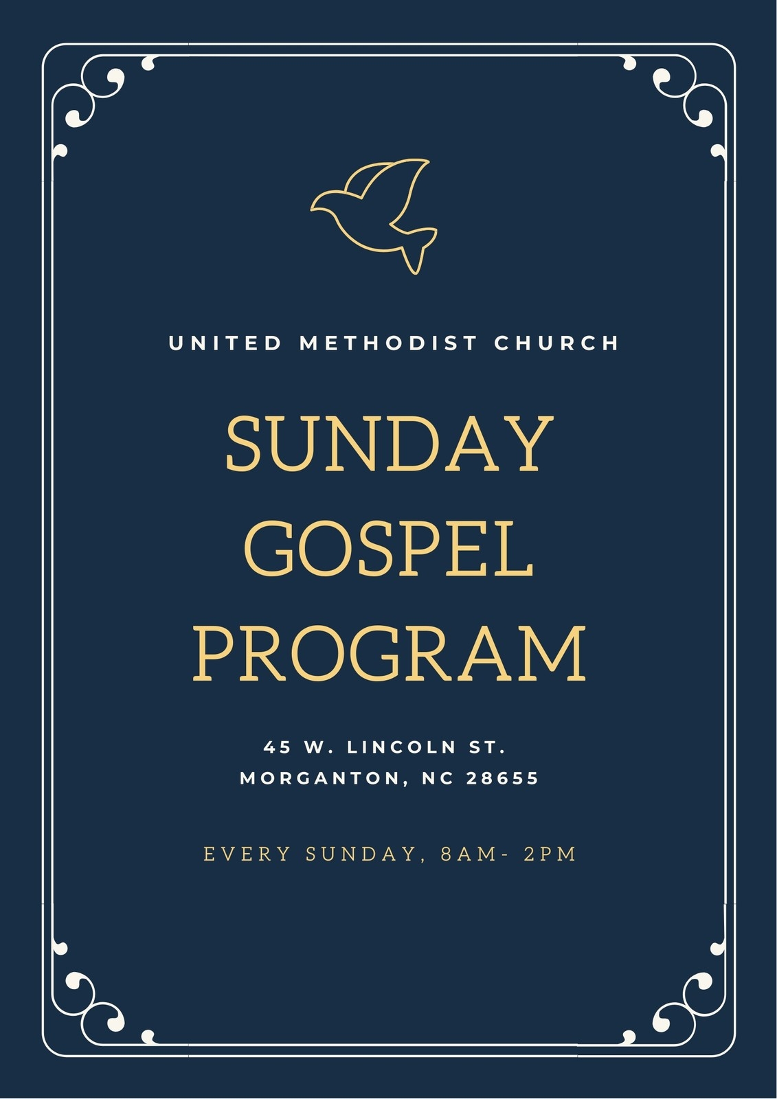 Free Printable Customizable Church Program Templates Canva