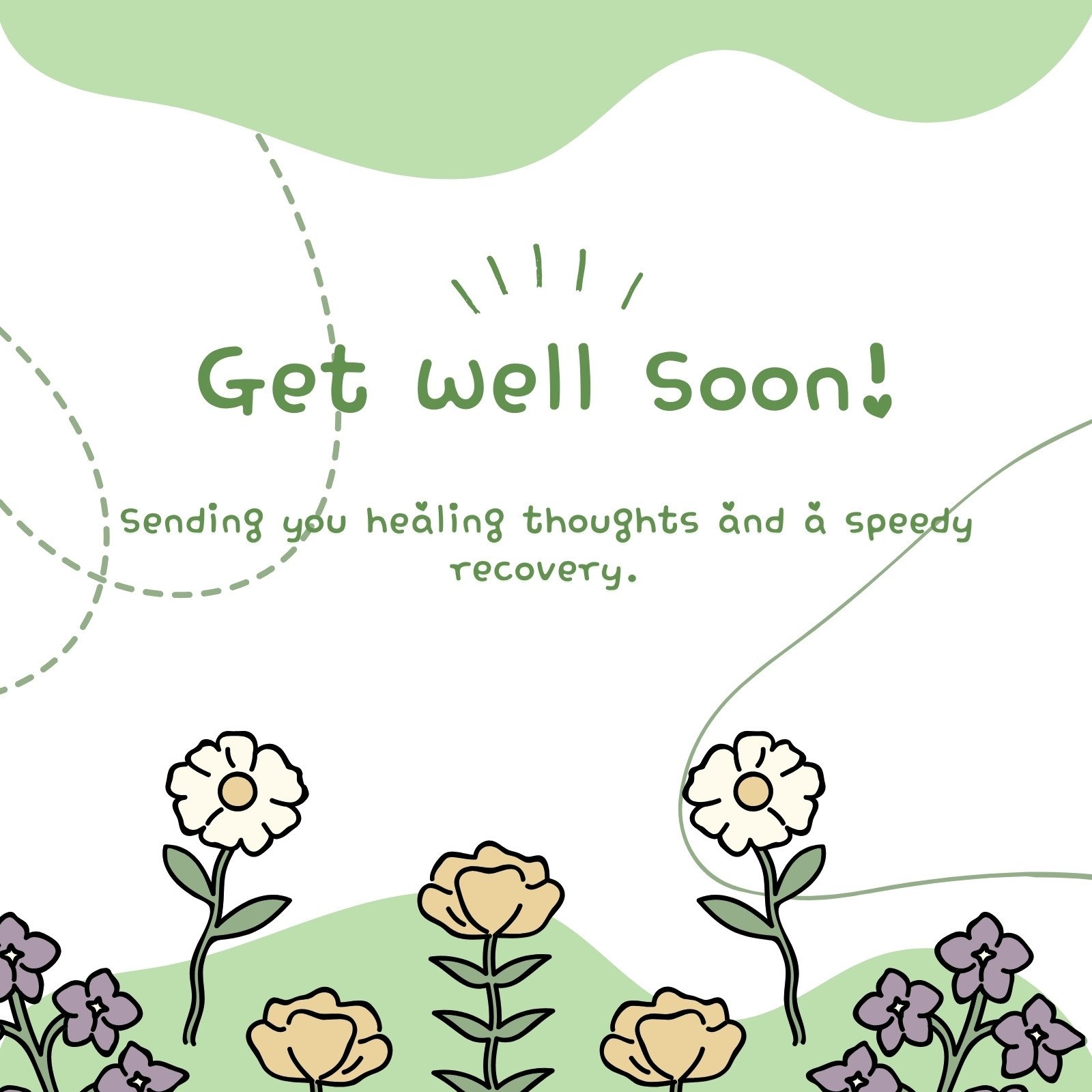 Free Printable Editable Get Well Soon Card Templates Canva