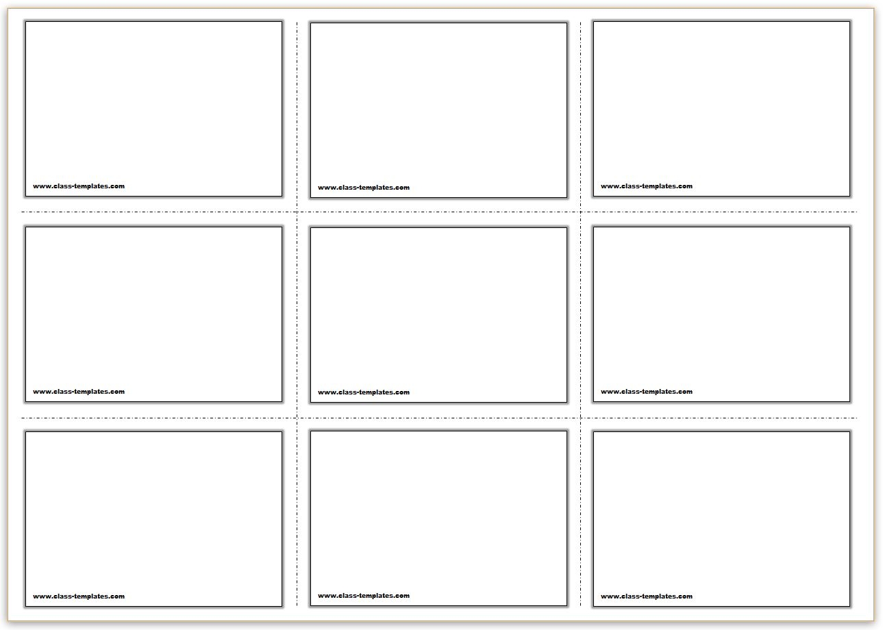 Free Printable Index Cards