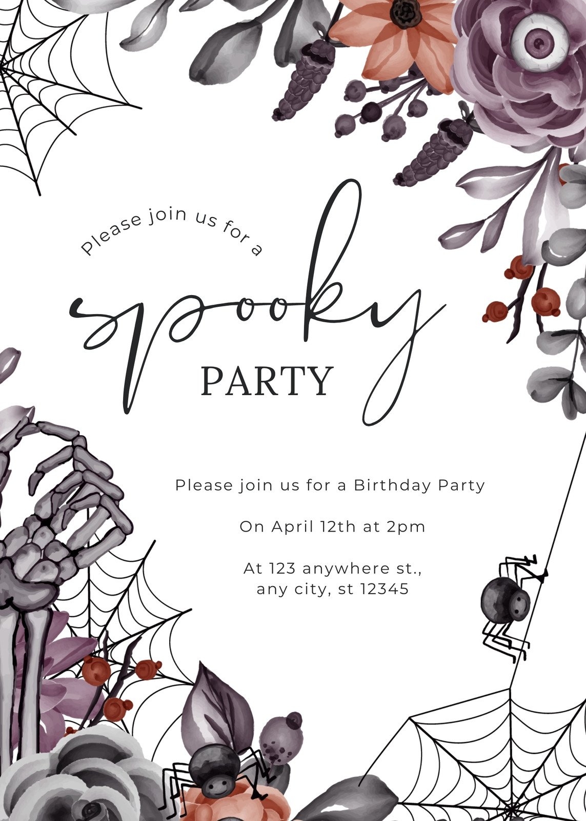 Free Printable Halloween Templates Invitations