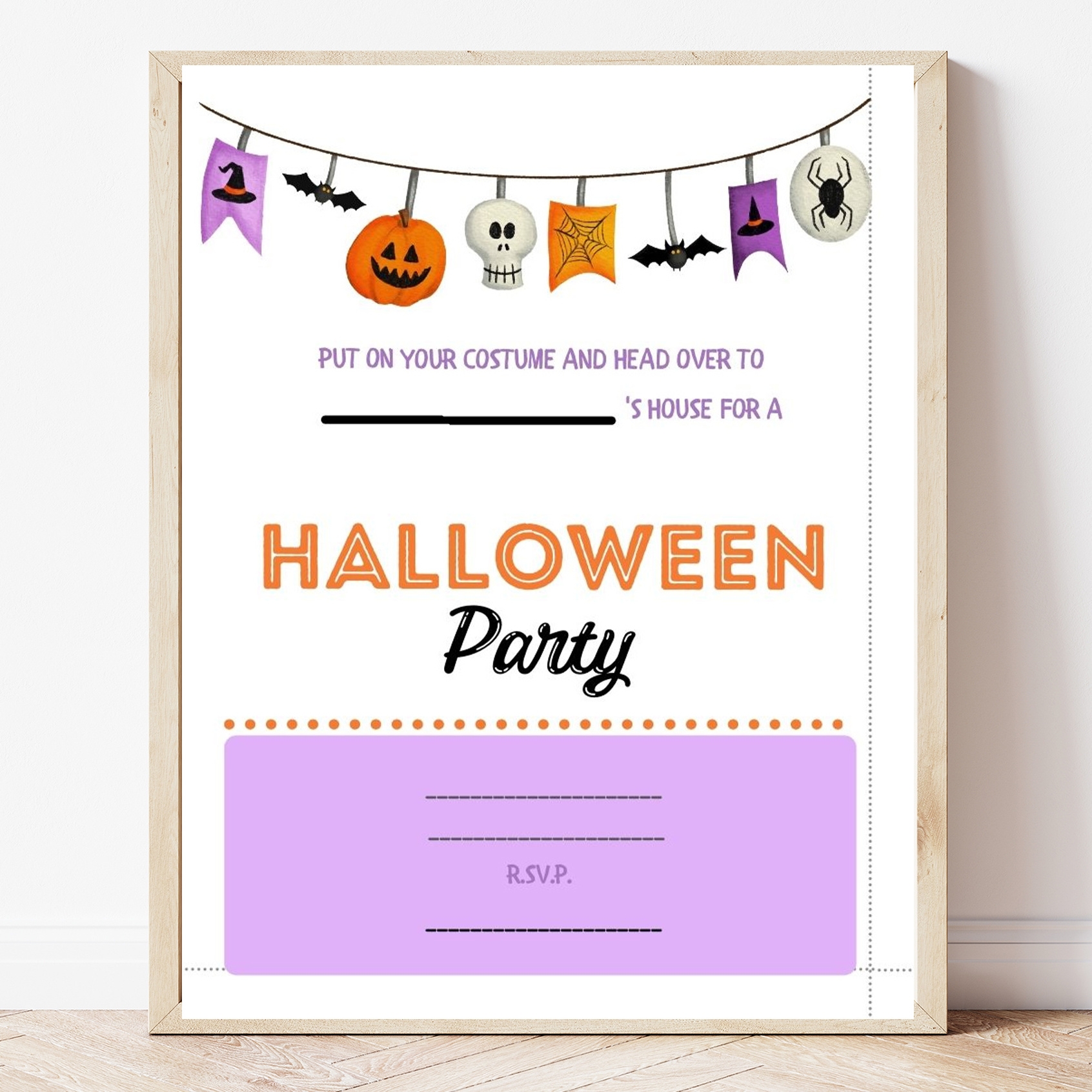 Free Printable Halloween Invites