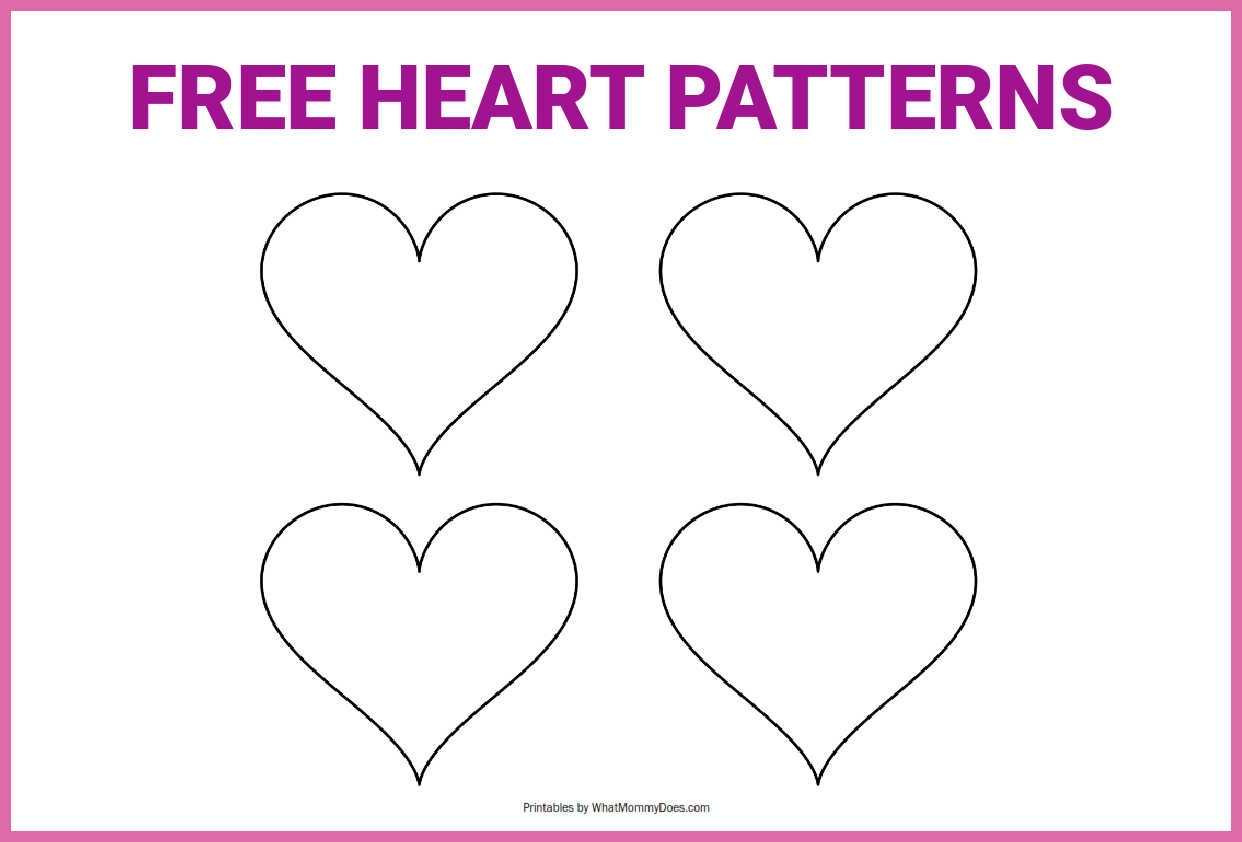 printable heart outline