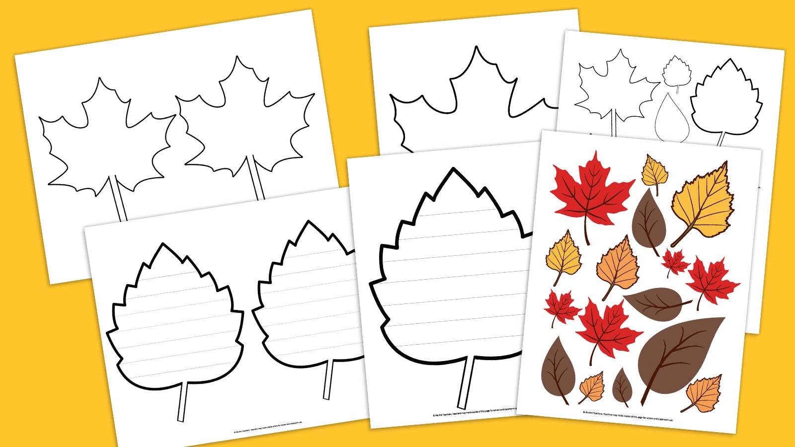 free printable leaf printable