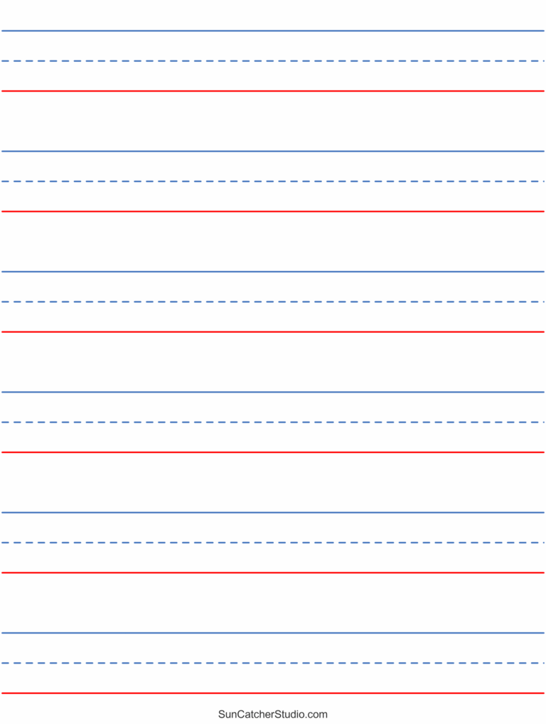 Printable Lined Paper To Print - Jenny Blog