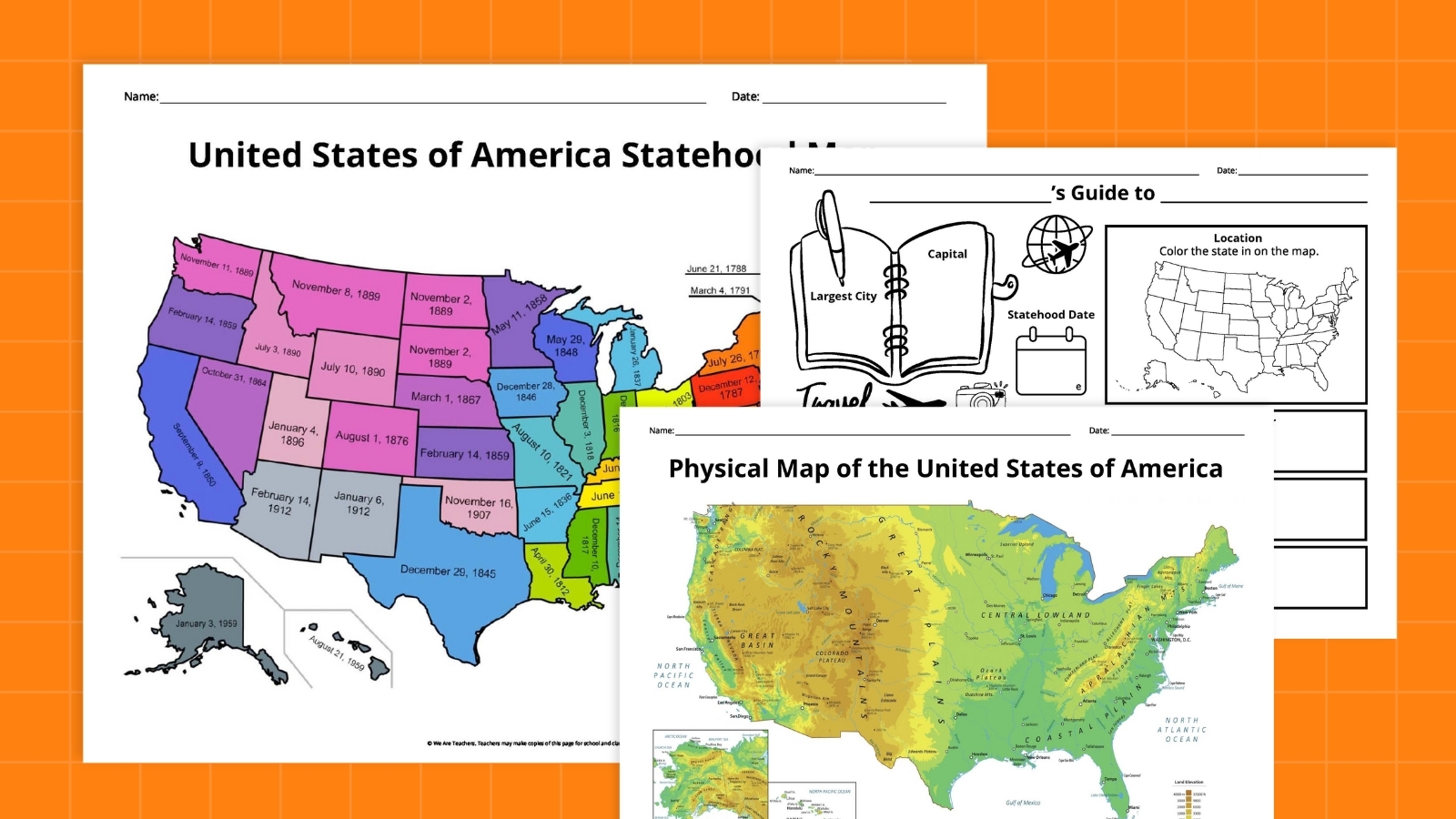 printable map of united states of america