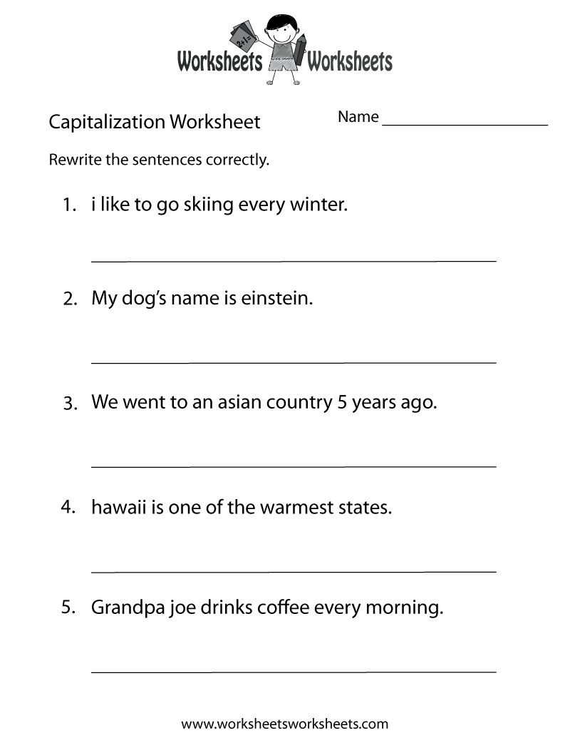 Free Printable Worksheets For Middle Schoolers