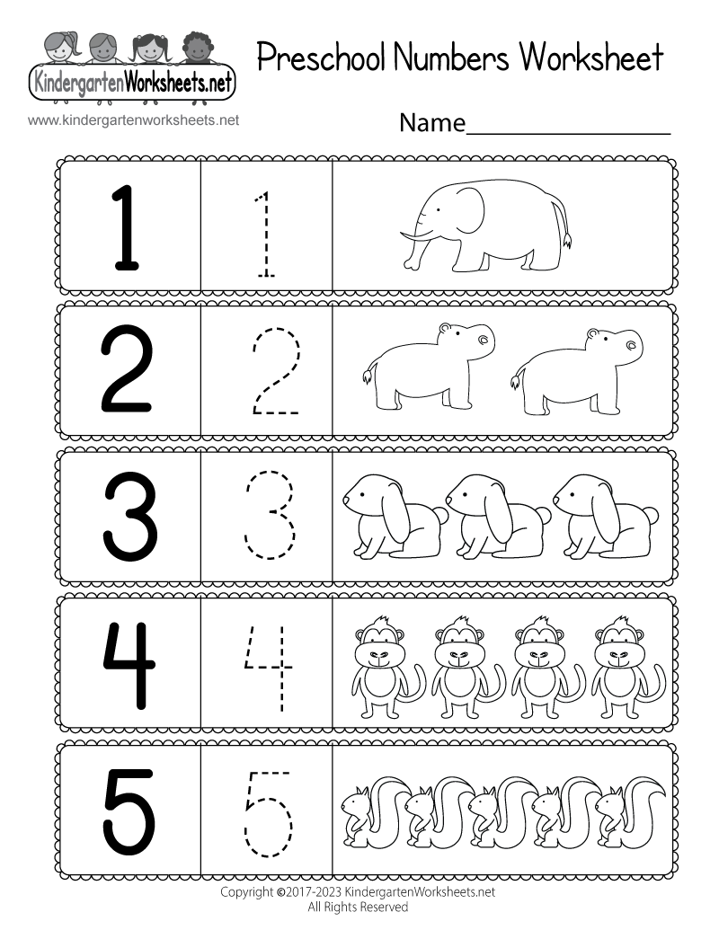 Pre K Printable
