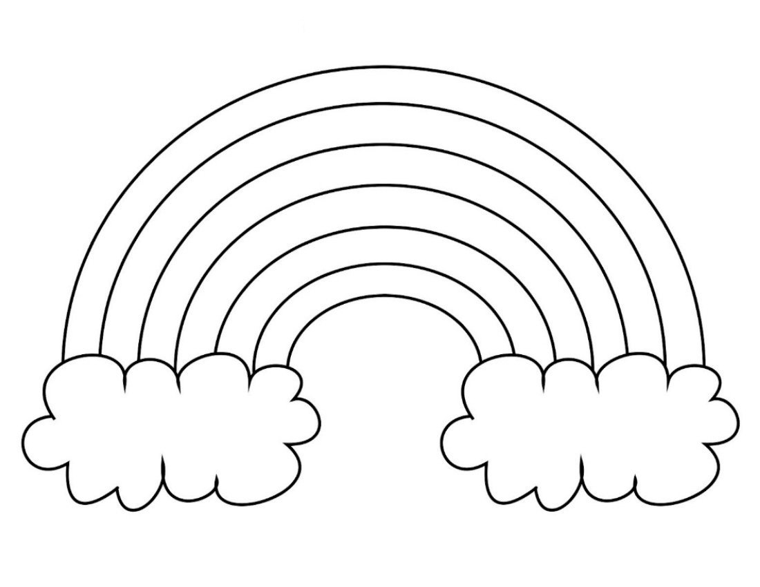 Rainbow Colouring In Printable