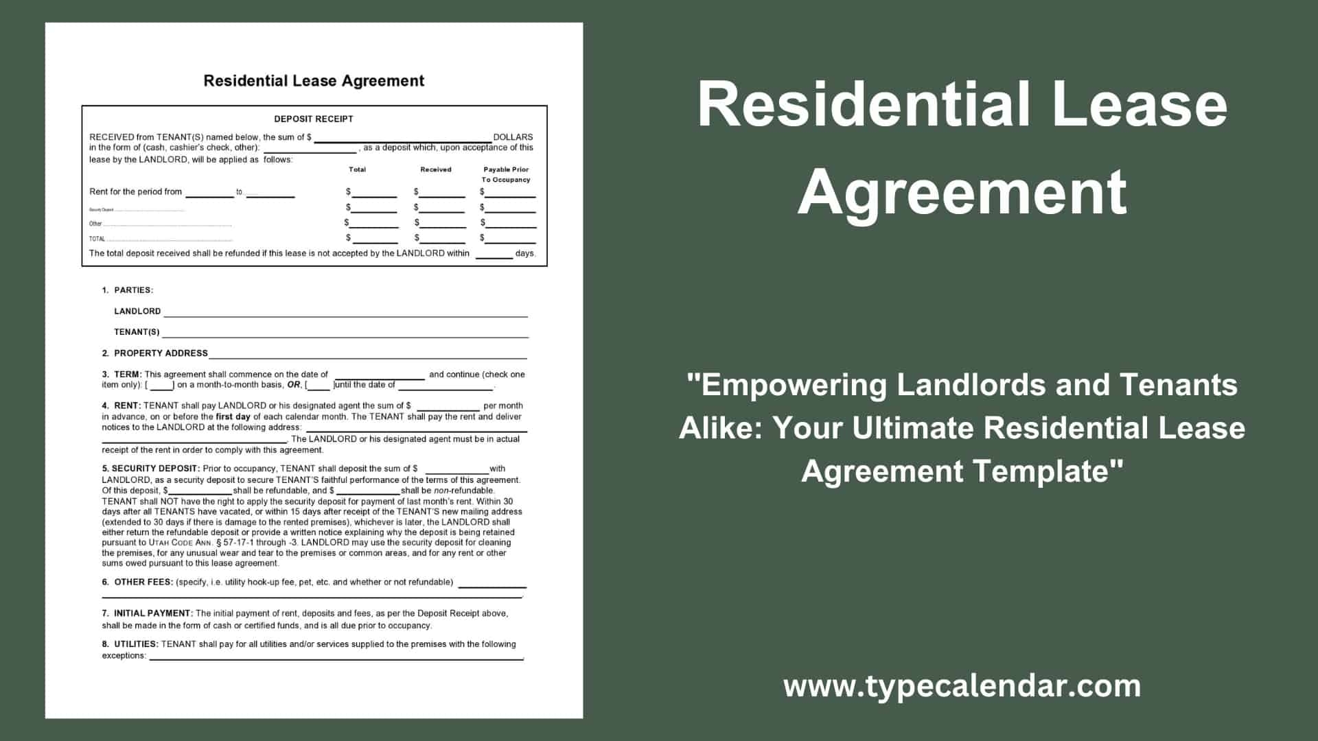 free printable basic rental agreement pdf