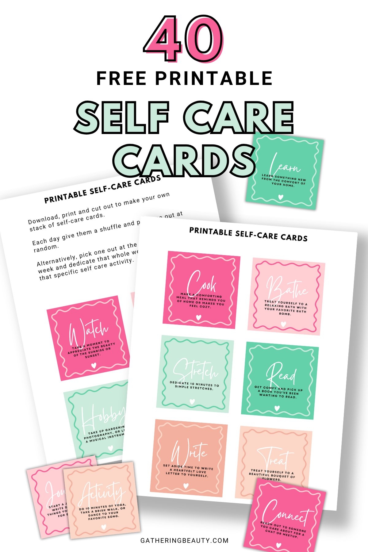 free printable self care worksheets