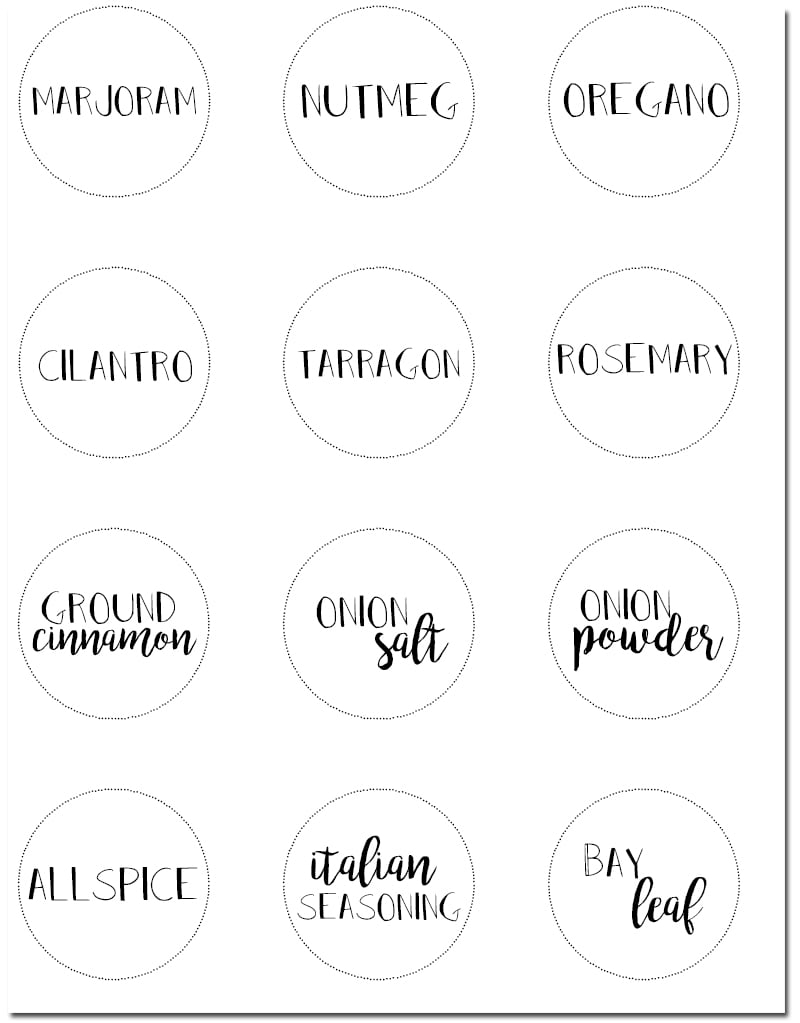 free printable labels for jars