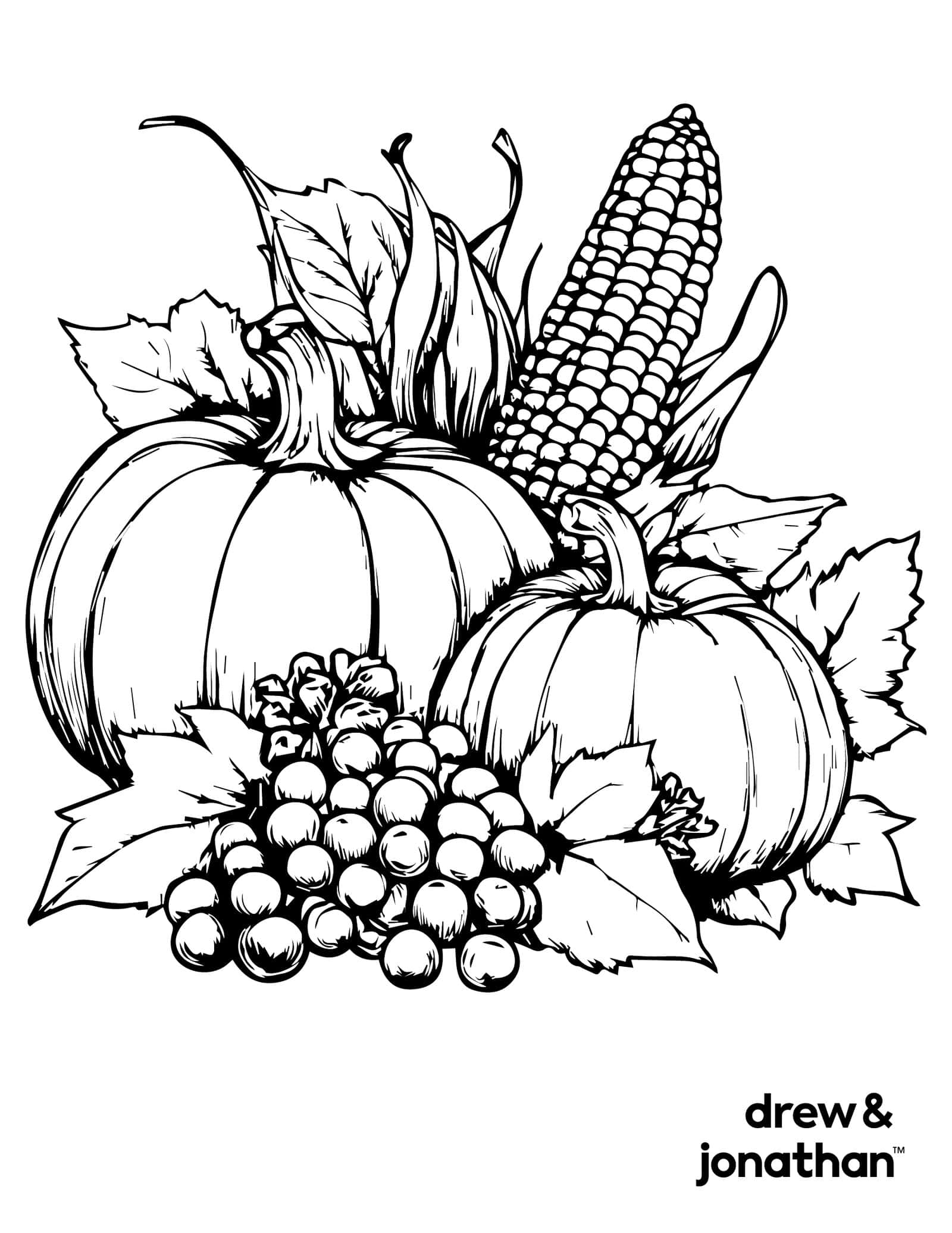free thanksgiving coloring pages printable