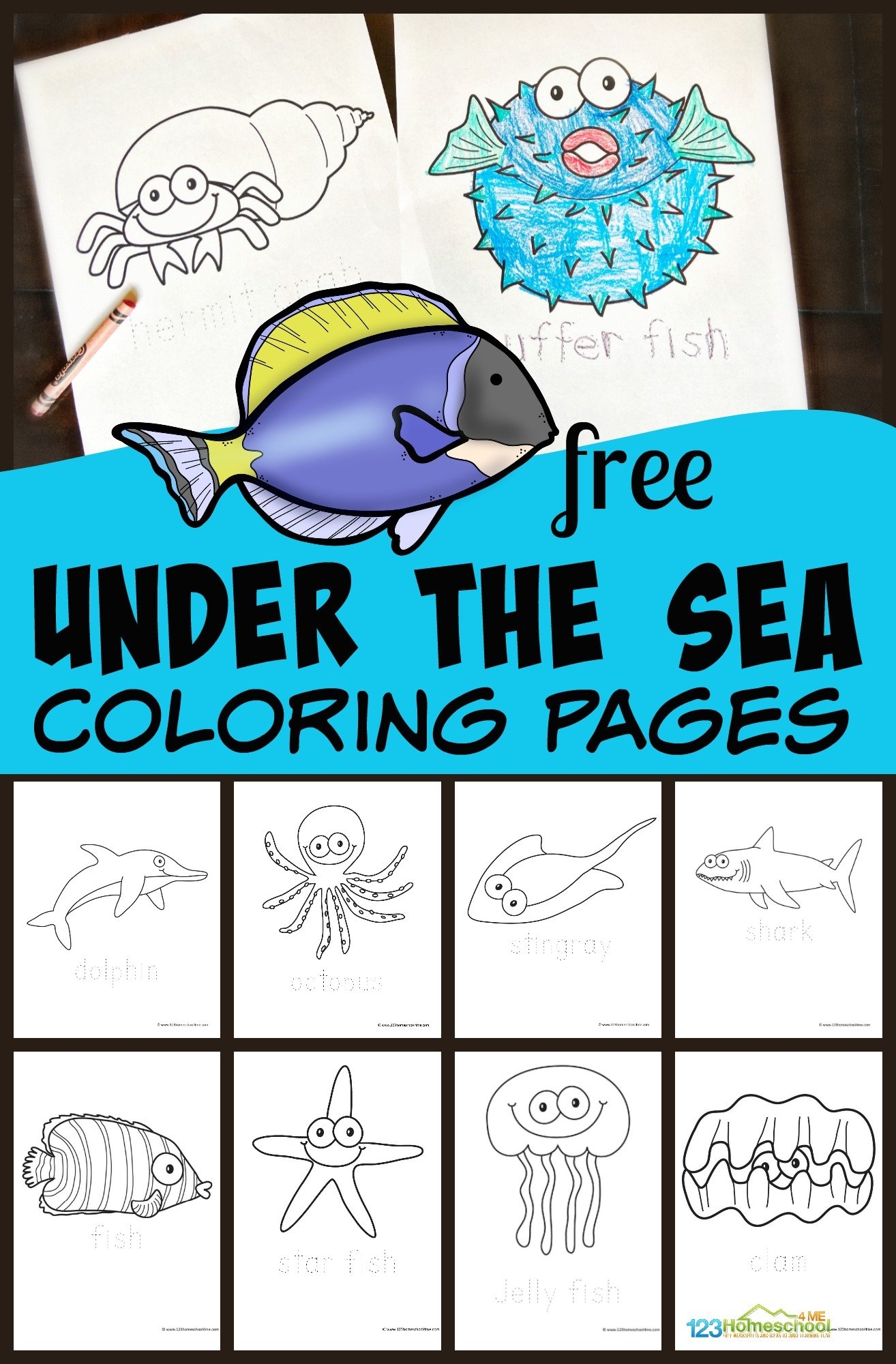 free printable coloring pages sea creatures