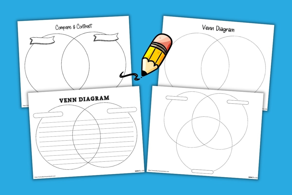 Free Printable Venn Diagram Templates U0026 Worksheets