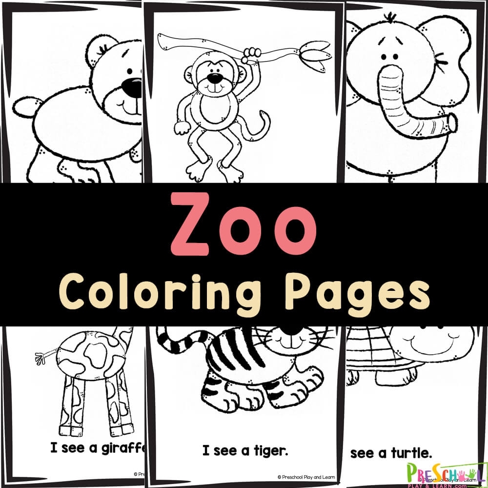 printable zoo coloring pages