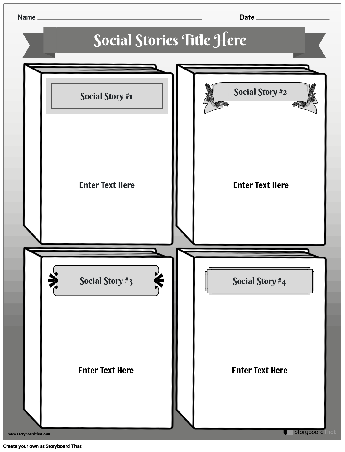 Free Social Story Templates Create U0026 Customize Easily