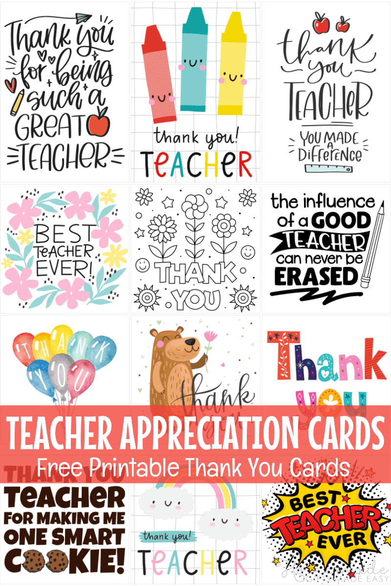 Free Printable Teachers Day Card