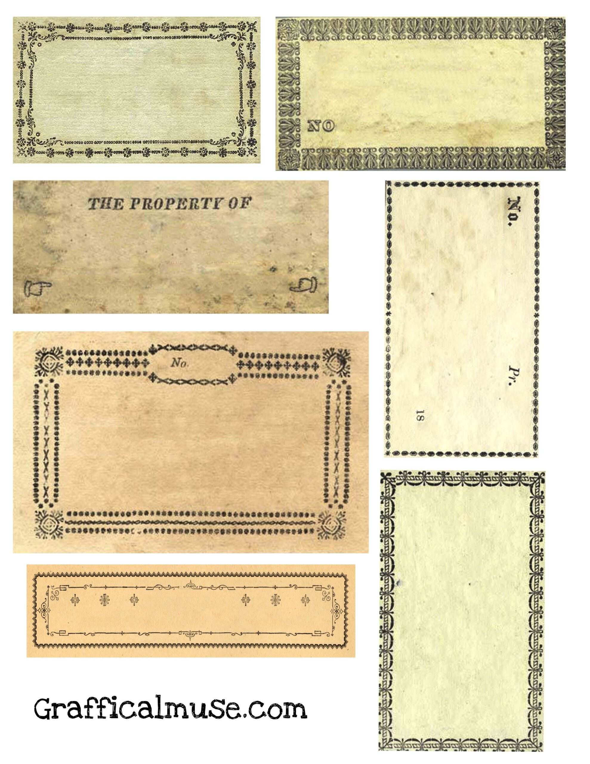 Free Vintage Labels From Victorian Era Collage Sheet Worksheets Library