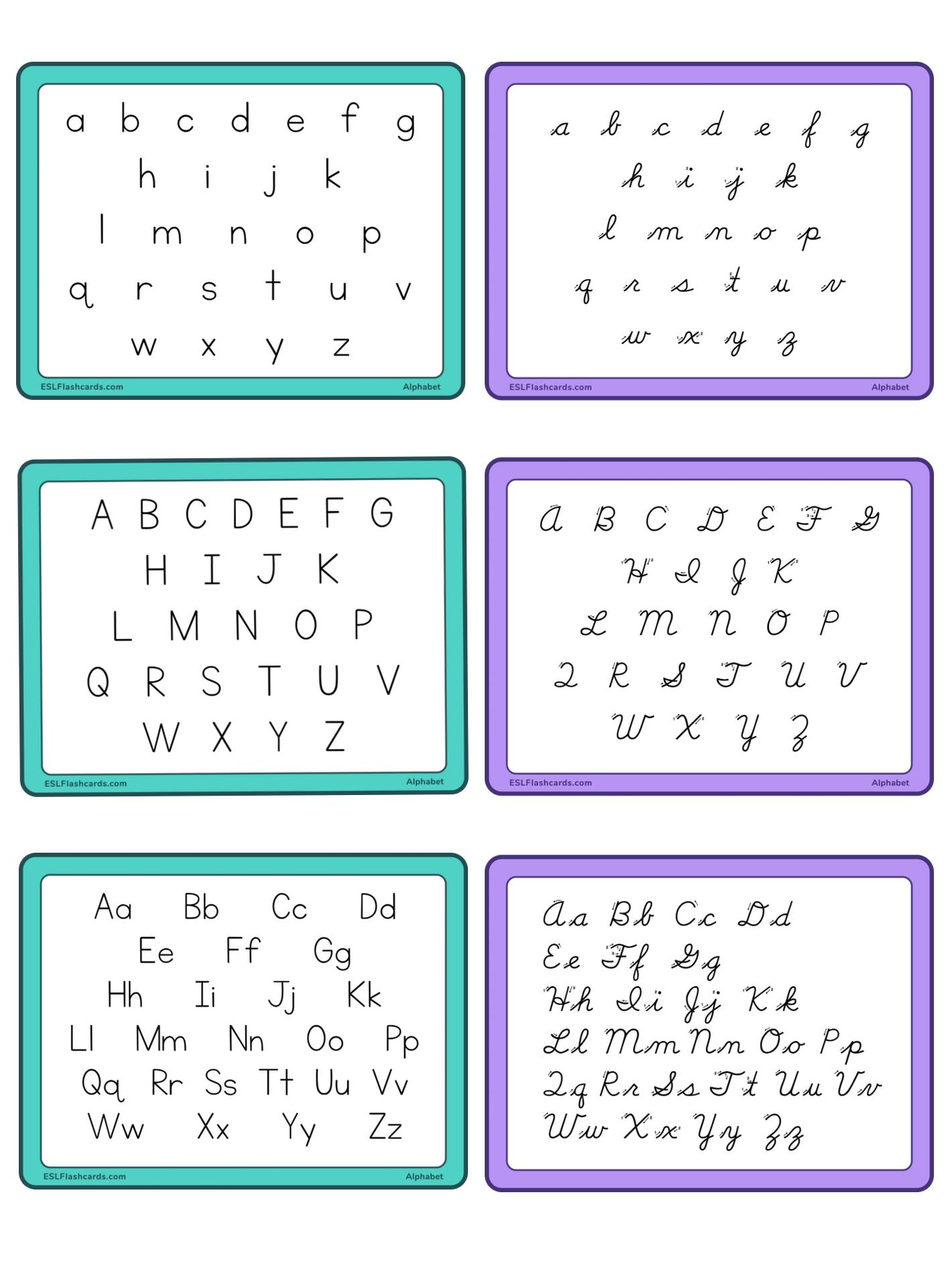 full page letter printable