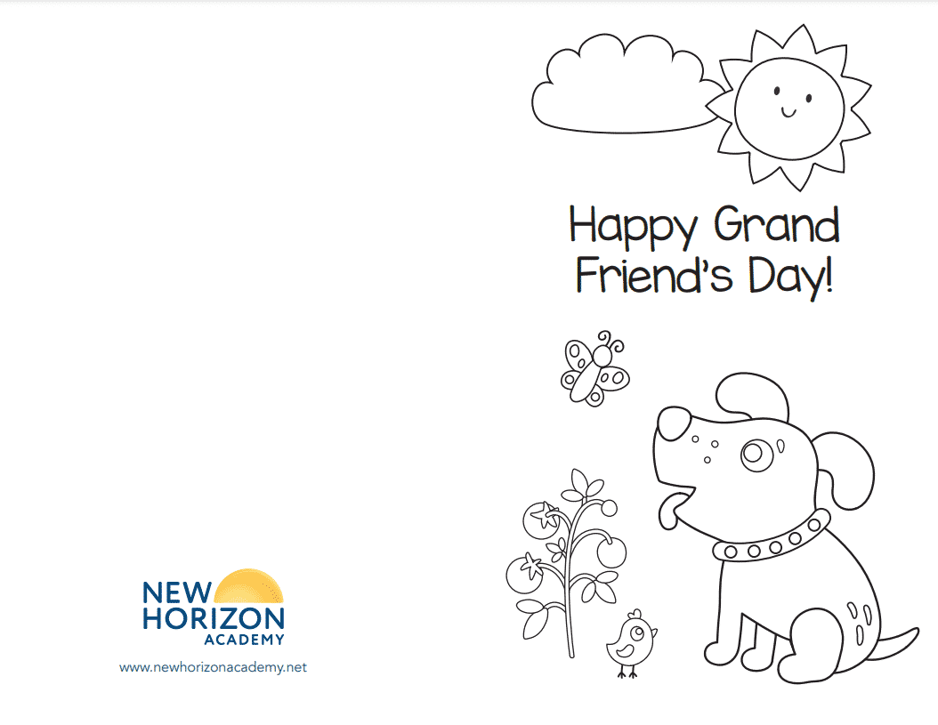 Grand Friend s Day Card Template New Horizon Academy