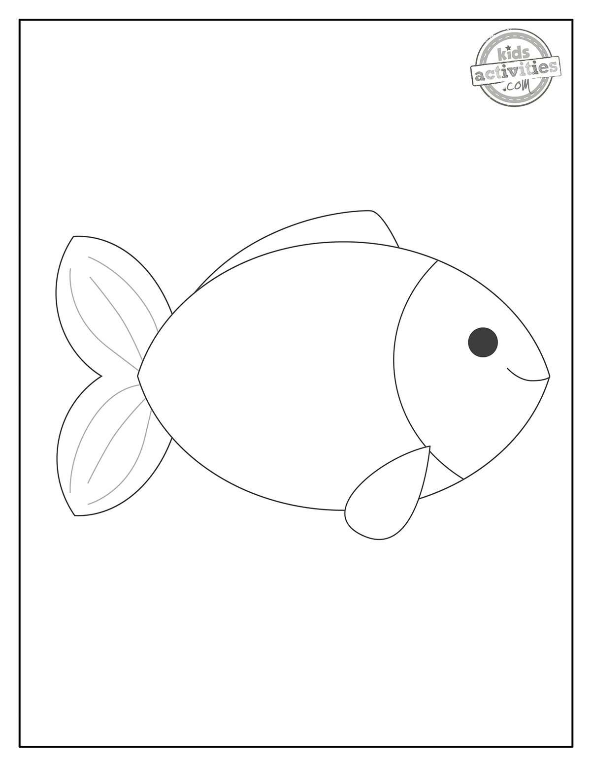 free printable picture of a fish