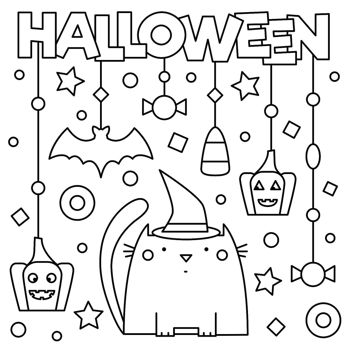 Halloween Printable Outlet Coloring Sheets