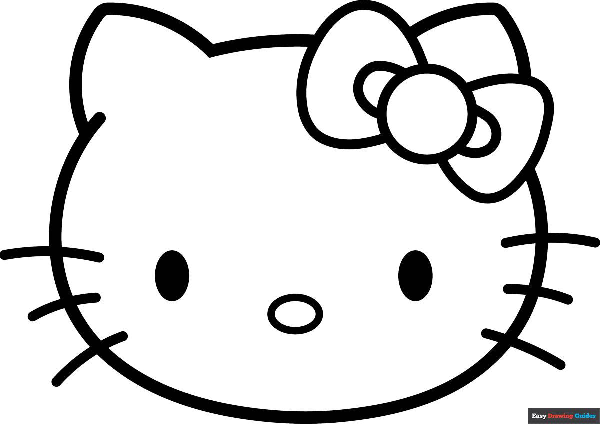 printable free printable hello kitty coloring page