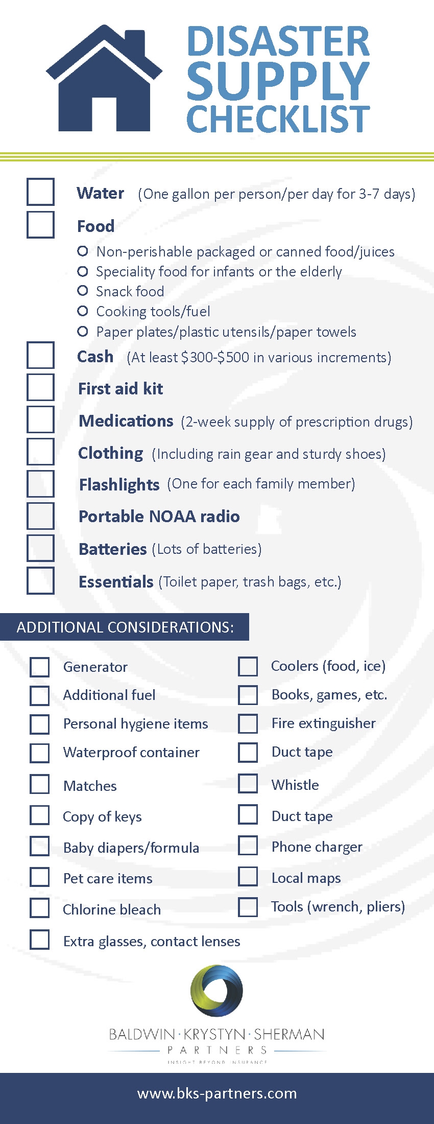 hurricane preparedness checklist printable