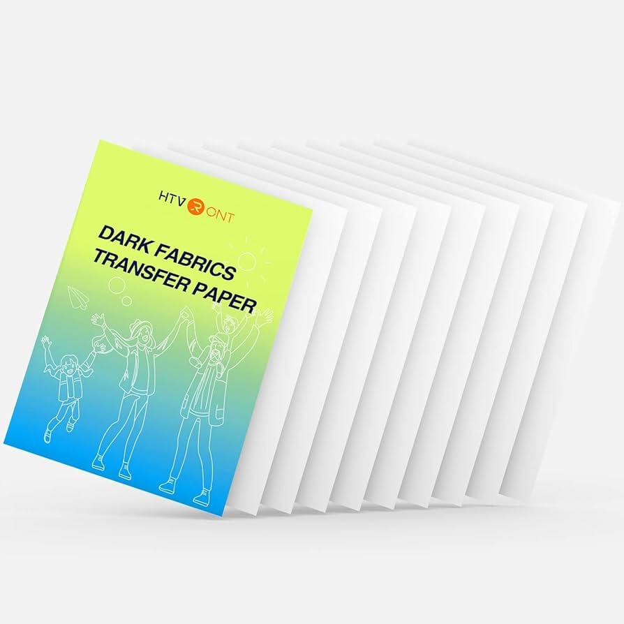 HTVRONT Heat Transfer Paper For Dark Fabric 10 Sheets 8 5
